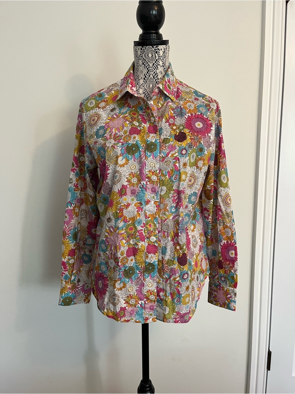 Lord & Taylor special edition Liberty of London Button-Down Shirt Large floral